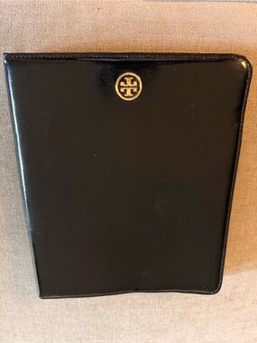 Tory Burch Black Leather iPad Folio Case